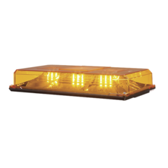 FEDERAL SIGNAL Mini barra de luces, 24 LED, 10 pulgadas, Highlighter LED, Ambar, Domo Ambar, Montaje Permanente, Ideal para Seguridad Privada HL10PA