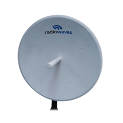 RADIOWAVES Antena de alto rendimiento de 4 ft, 4.4 - 5 GHz, ganancia de 32 dBi, conector N-Hembra, Montaje incluido MOD: HPD44.7NS-US