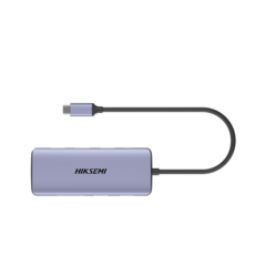 HIKSEMI by HIKVISION Hub (Adaptador) USB - C / 11 en 1 / 1 Salida HDMI (4K) / 2 Salida USB 2.0 / 2 Salidas USB 3.0 / 1 Salida VGA / 1 Salida SD (Memoria SD) / 1 Salida TF (Micro SD) / 1 Salida de Audio (8 - 48 KHz) / 1 Salida RJ45 / 1 Entrada USB - C (Carga Rapida) HS-HUB-DS11