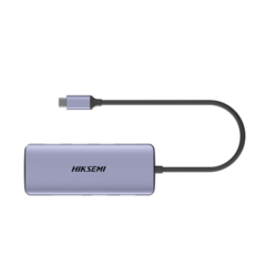 HIKSEMI by HIKVISION Hub (Adaptador) USB - C / 8 en 1 / 1 Salida HDMI (4K) / 1 Salida USB 2.0 / 3 Salidas USB 3.0 / 1 Salida SD (Memoria SD) / 1 Salida TF (Micro SD) / 1 Entrada USB - C (Carga Rapida / 100 Watts) HS-HUB-DS8