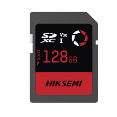 HIKSEMI by HIKVISION Memoria SD / Clase 10 de 128 GB / Especializada Para Drones, Cámaras de Fotografía y Video / 180 MB/s Lectura / 150 MB/s Escritura HS-SD-E30/128G
