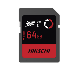 HIKSEMI by HIKVISION Memoria SD / Clase 10 de 64 GB / Especializada Para Drones, Cámaras de Fotografía y Video / 180 MB/s Lectura / 150 MB/s Escritura HS-SD-E30/64G