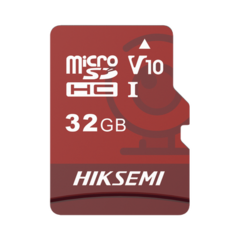 HIKSEMI Memoria microSD / Clase 10 de 32 GB / Especializada Para Videovigilancia (Uso 24/7) / Compatibles con cámaras HIKVISION y Otras Marcas / 95 MB/s Lectura / 25 MB/s Escritura HS-TF-E1/32G