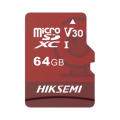 HIKSEMI Memoria microSD / Clase 10 de 64GB / Especializada Para Videovigilancia (Uso 24/7) / Compatibles con cámaras HIKVISION y Otras Marcas / 95 MB/s Lectura / 40 MB/s Escritura HS-TF-E1/64G