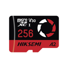 HIKSEMI by HIKVISION Memoria MicroSD / Clase 10 de 256 GB / Especializada Para Drones, Cámaras de Fotografía y de Video / 180 MB/s Lectura / 150 MB/s Escritura HS-TF-E3/256G