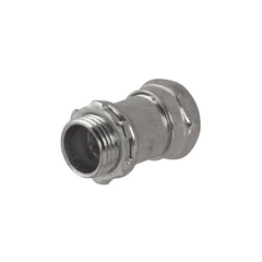 HUBBELL Conector Recto Compresión de Acero Galvanizado para Pared Delgada de 1" . MOD: HUB-2904