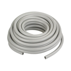 HUBBELL Manguera hermética flexible tipo PolyTuff no metálica, gris de 1" y 100 pies. Uso comercial/industrial. HUB-G1100