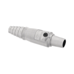 HUBBELL Conector Hembra Unipolar de 400 A 600 V CA/CC / Grado Industrial / Tornillos de fijación dobles/ Color Blanco. HUB-HBL-400-FW