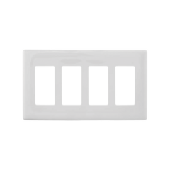 HUBBELL Tapa 4 Multigang/ Color Blanco. MOD: HUB-NPS-264W