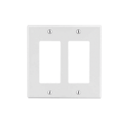 HUBBELL Tapa para Caja Multigang / Contacto Doble / Color Blanco. HUB-P262W