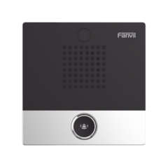 FANVIL Mini Intercomunicador para hotelería y hospitales, con diseño elegante, PoE, 1 botón, 1 relevador integrado de salida y entrada. MOD: I10