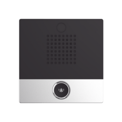 FANVIL Mini Intercomunicador para hotelería y hospitales, con diseño elegante, PoE, 1 botón, 1 relevador integrado de salida y entrada. MOD: I10S