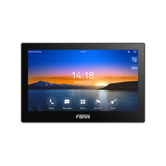 FANVIL Monitor Audio/Video IP/SIP para interior, Wi-Fi, pantalla táctil de 7", Apertura remota I504W