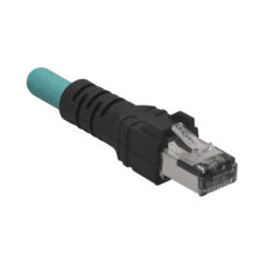 PANDUIT Cable de Conexión IndustrialNet Cat5e, de M12 D-Code Macho a Plug RJ45, Blindado S/FTP, Forro TPO, Color Azul Cerceta, 1 Metro MOD: ICD14T1NTL1M