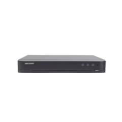 HIKVISION DVR 4 Canales TurboHD + 2 Canales IP / 5 Megapixel Lite - 3K Lite / Acusense (Evista falsas alarmas) / Audio por Coaxitron / 1 Bahía de Disco Duro / Salida de Video en Full HD IDS-7204HQHI-M1/S(C)