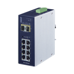 PLANET Switch Industrial Administrable Capa 2, 8 Puertos 10/100/1000T, 2 Puertos SFP 1G / 2.5 G BASE X MOD: IGS-10020MT