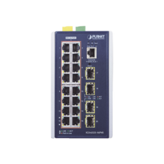 PLANET Switch Industrial Capa 3, 16 Puertos 10/100/1000T 802.3 AT POE +, 4 Puertos 1G / 2.5G SFP MOD: IGS-6325-16P4S
