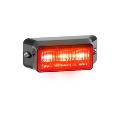 FEDERAL SIGNAL Luz auxiliar de 3 LED, color rojo MOD: IPX-30-24