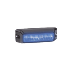 FEDERAL SIGNAL Luz auxiliar de 6 LED, Flasher Integrado, Color Azul, Mica Transparente MOD: IPX600B-B