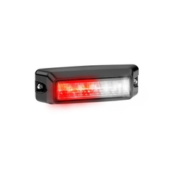FEDERAL SIGNAL Luz auxiliar de 12 LED ́s en color rojo / claro con mica transparente. MOD: IPX-620-BRW