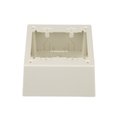 PANDUIT Caja de Pared Superficial Doble, con Divisor Opcional, uso Universal con Placas de Pared, Color Blanco Mate MOD: JBP2DIW