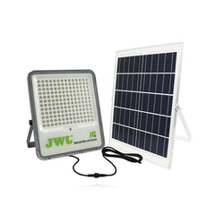 JWJ Reflector con Panel Solar 150 W / Medida Reflector 205 x 50 x 260 mm / 3.2 V CD / Medida Panel 350 x 16 x 350 mm / T.C.C. 6 500 K / IP66. JLRE-SOL-01-150