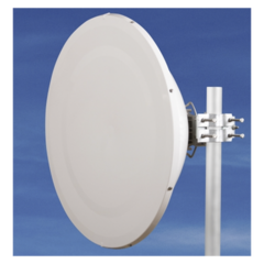 JIROUS Antena Direccional de Alto Rendimiento/ Parábola profunda para mayor aislamiento al ruido/ Conector guía de onda para radio C5x y B5x / 3 ft / 4.9 a 6.4 GHz / Ganancia de 32 dBi / Soporte de acero inoxidable / Incluye montaje. JRC32DMCB5X