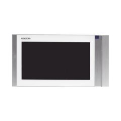 KOCOM Monitor Analógico LCD de 7" 1080p (Full HD) a Color / Touch Screen / Soporta 2 Frentes de Calle y hasta 4 Monitores / Soporta Cámaras Analogicas (TURBOHD) para Tener Visión Adicional / Color Blanco KCV-T701SM