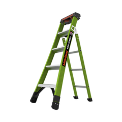 Little Giant Ladder Systems Escalera de Tijera 3 en 1 de 1.5 Metros, Fibra de Vidrio (SKU13906-001). Hecha en E.U.A. (Versión 2.0) MOD: KING-KOMBO2-5IAAC