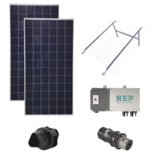 EPCOM Kit Solar para Interconexión de 550 W de Potencia, 127 Vca con Microinversores y Paneles Policristalinos. MOD: KIT1BDM600LV127