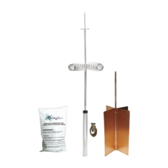 TOTAL GROUND Kit Básico de Pararrayo con Punta Dipolo y Electrodo Tipo Rehilete. Instalación en Poste o Torre. MOD: KIT-DIPOLO-BASIC