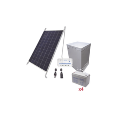 EPCOM POWERLINE Kit de energía solar para congelador de 100 L de aplicaciones aisladas de la red eléctrica MOD: KIT-FZ-100