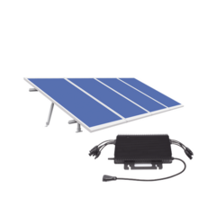 HOYMILES Kit Solar para Interconexión de 1.8KW de Potencia Pico 220Vca con Microinversor y 4 Módulos de 450 W (Incluye Montaje). MOD: KITHMS2K450SP
