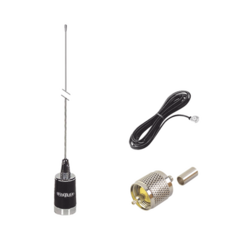 HUSTLER kit de antena móvil de 3dB de Ganancia en VHF 148-174 MHZ, Incluye LMG150 + CHMB + RFU505 MOD: KIT-LMG150