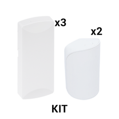 SFIRE KIT Básico Sensores Inalámbricos - Incluye 3 Contactos Magnéticos y 2 PIR - Compatibles con Honeywell y PRO4GEN2 MOD: KIT-RF-SFIRE-1