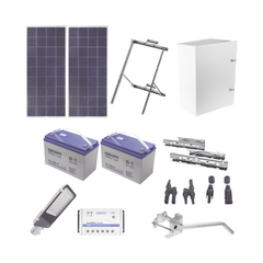 EPCOM INDUSTRIAL Kit de energía solar para alumbrado de 60 W MOD: KIT-SL-60W