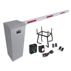ACCESSPRO Kit COMPLETO Barrera Derecha XB / Brazo telescópico 3.6 ~ 5.5 M / Incluye Sensor de masa, Transformador, Lazo, Ancla, Fotoceldas y 2 Controles Inalámbricos MOD: KIT-XBS-R