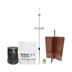 LINKEDPRO BY EPCOM Kit pararrayo LinkedPro básico. Ideal para la protección de mástiles y postes. MOD: KLP-DIPOLO-BASIC
