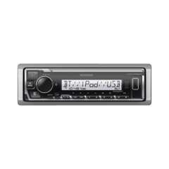 JVC KENWOOD Estéreo marino con conexión Bluetooth, iluminación multicolor variable, con entrada USB KMR-M332BT