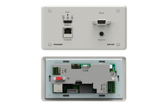 KRAMER WP-20 Conmutador / transmisor automático de placa de pared HDMI y VGA 4K60 4: 2: 0 sobre PoE de alcance extendido sobre HDBaseT con Automatización de sala Maestro en internet