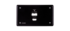 KRAMER WP-789R EU PANEL SET Conjunto de marco y placa frontal de color negro para wall plate WP–789R - comprar en línea