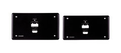 KRAMER WP-789R EU PANEL SET Conjunto de marco y placa frontal de color negro para wall plate WP–789R