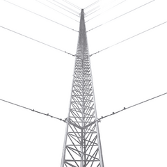 SYSCOM TOWERS Kit de Torre Arriostrada de Techo de 21 m con Tramo STZ30 Galvanizado Electrolítico (No incluye retenida). MOD: KTZ-30E-021P