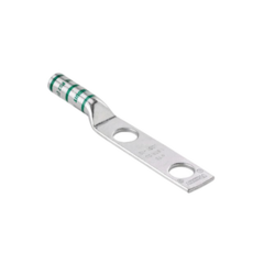 PANDUIT Terminal de Compresión Pan-Lug™ de Barril Largo, de Dos Orificios de 1/2", para Cable 6 AWG, Espacios Entre Orificios de 1.75". Paquete de 50 Piezas LCC6-12-L