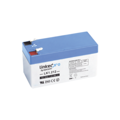 LINKEDPRO BY EPCOM Batería 12 Vcc / 1.2 Ah / UL / Tecnología AGM-VRLA / Para uso en equipo electrónico, Alarmas de Intrusión / Incendio/ Control de acceso / Video Vigilancia / Terminales F1 y F2. LK1.212