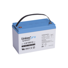 LINKEDPRO BY EPCOM Batería 12 Vcc / 100 Ah / UL / Tecnología AGM-VRLA / Para uso en aplicaciones fotovoltaicas y de emergencia / Terminales T4 LK10012