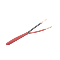 LINKEDPRO Cable de Alarma contra incendios, Bobina de 305 Metros: 2x18 AWG, Color Rojo, Tipo FPLR, (UL) FT4, Ideal para Sistemas de Detección de Incendios y Evacuación. LP218FIRE