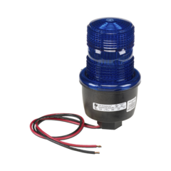 FEDERAL SIGNAL INDUSTRIAL Luz de advertencia LED serie Streamline, 24 Vcd, montaje en tubo, azul MOD: LP3PL024B