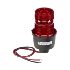 FEDERAL SIGNAL INDUSTRIAL Luz de advertencia LED serie Streamline, 24 Vcc, montaje en tubo, rojo MOD: LP3PL024R