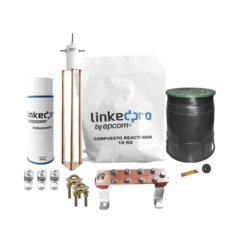 LINKEDPRO BY EPCOM Kit de puesta a tierra LinkedPro, para protección de hasta 30 Amp. MOD: LP-GROUND30A-KIT